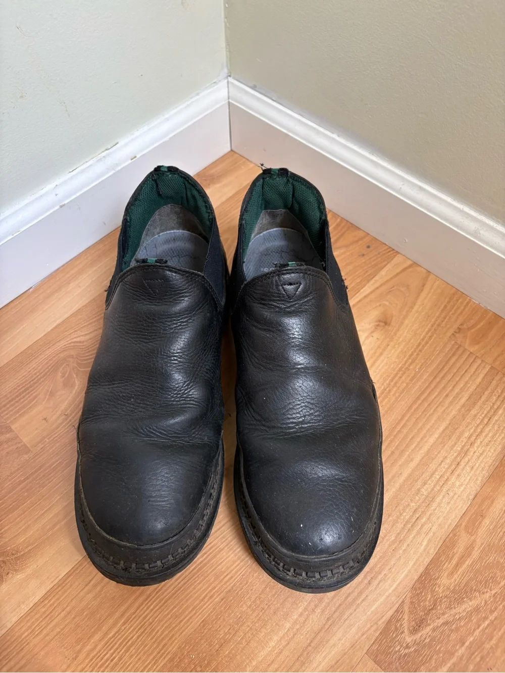Georgia Boot Men's Black Leather Chukka Work Boots